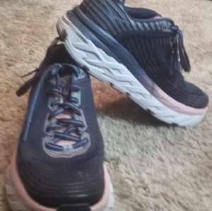 Hoka One One Bondi Women's size 8, White and blue